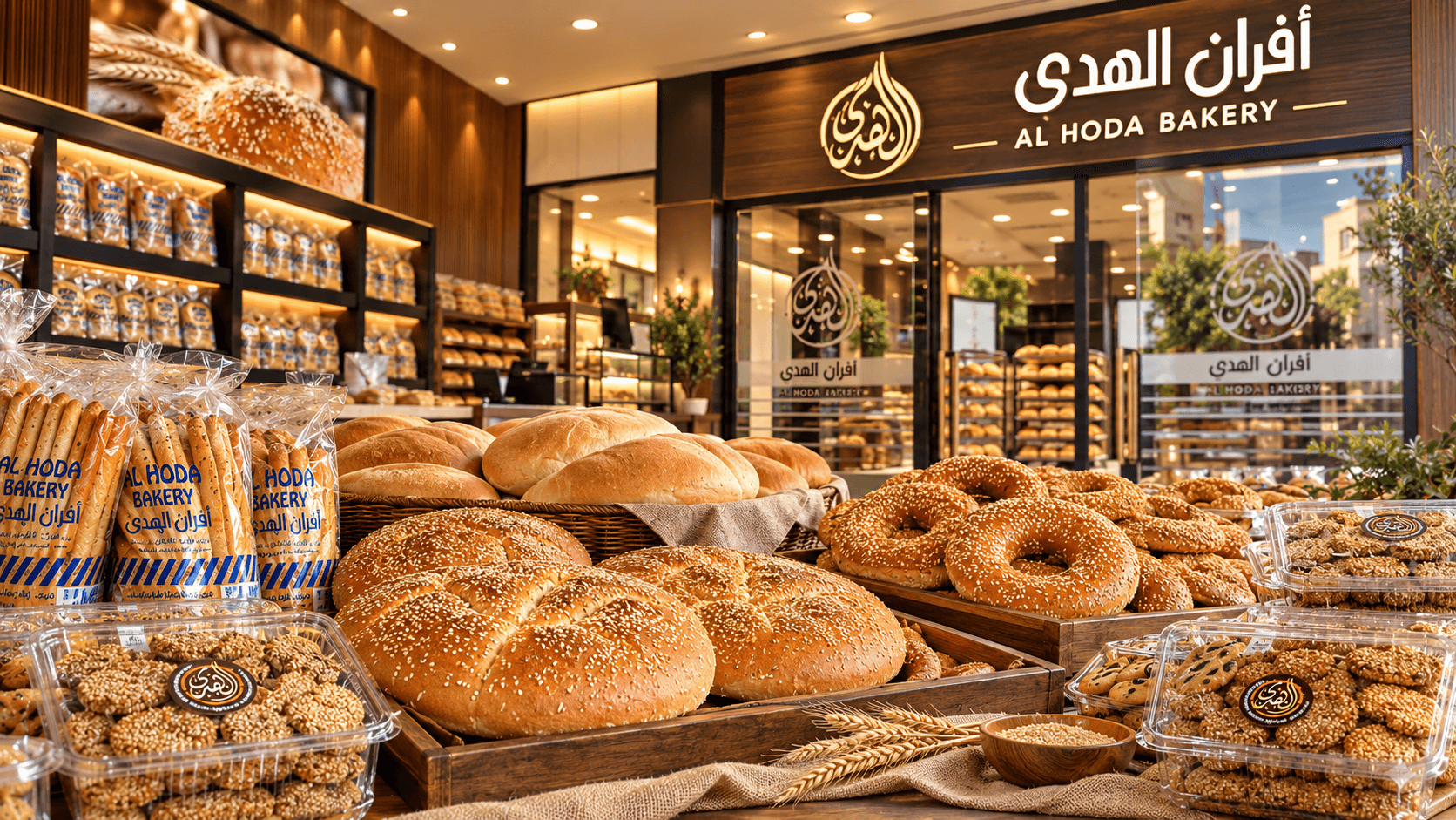 تشكيلة خبز ومخبوزات أفران الهدى